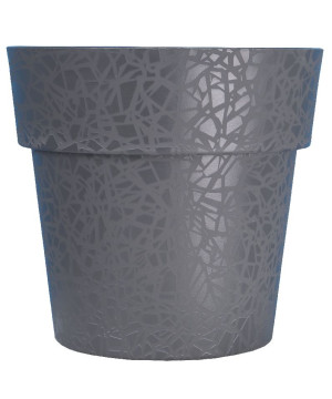 Pot terea d15 gris - riviera de Riviera - fabricant de Pots à reserve d'eau et sans réserve dans Pots en plastique