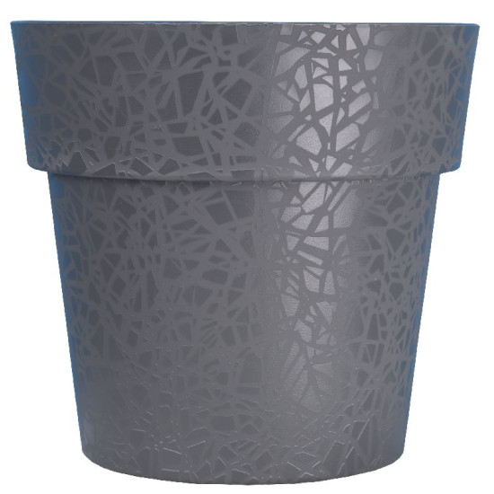 Pot terea d15 gris - riviera de Riviera - fabricant de Pots à reserve d'eau et sans réserve dans Pots en plastique