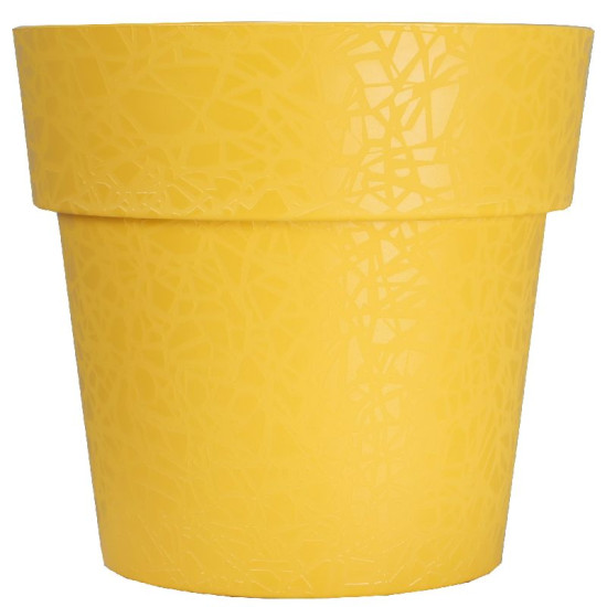 Pot terea d22 jaune - riviera de Riviera - fabricant de Pots à reserve d'eau et sans réserve dans Pots en plastique