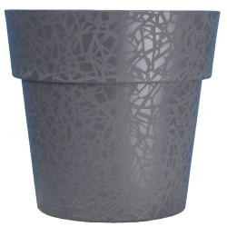 Pot terea d22 gris - riviera de Riviera - fabricant de Pots à reserve d'eau et sans réserve dans Pots en plastique