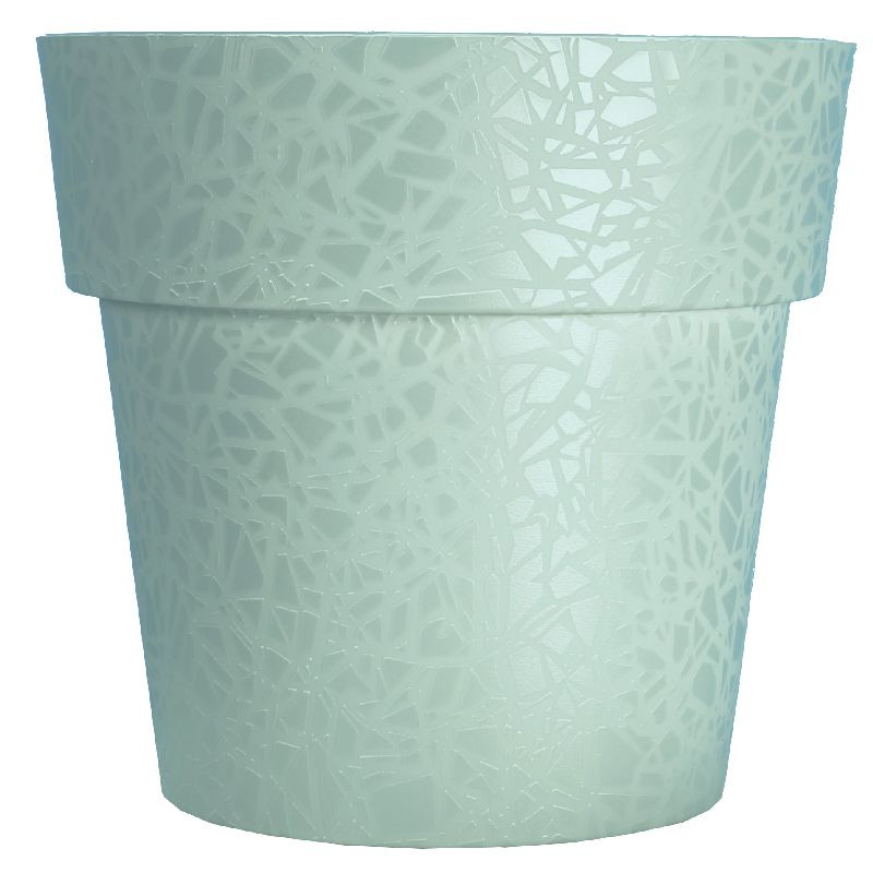 Pot terea d28 vert argile - riviera de Riviera - fabricant de Pots à reserve d'eau et sans réserve dans Pots en plastique