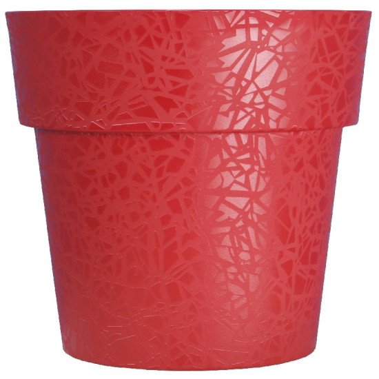 Pot terea d38 rouge - riviera de Riviera - fabricant de Pots à reserve d'eau et sans réserve dans Pots en plastique