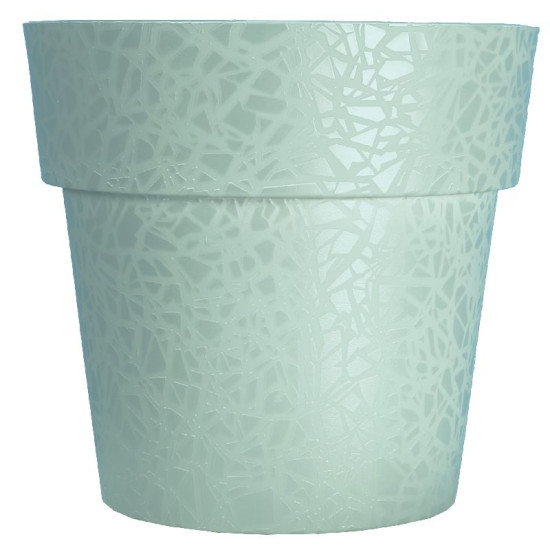 Pot Terea D48 Vert Argile - Élégance Riviera pour Jardin et Décoration de Riviera - fabricant de Pots à reserve d'eau et sans...