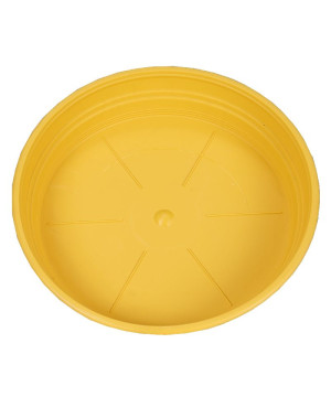 Soucoupe d24 jaune - Pot riviera de Riviera - fabricant de Pots à reserve d'eau et sans réserve dans Soucoupe de pots