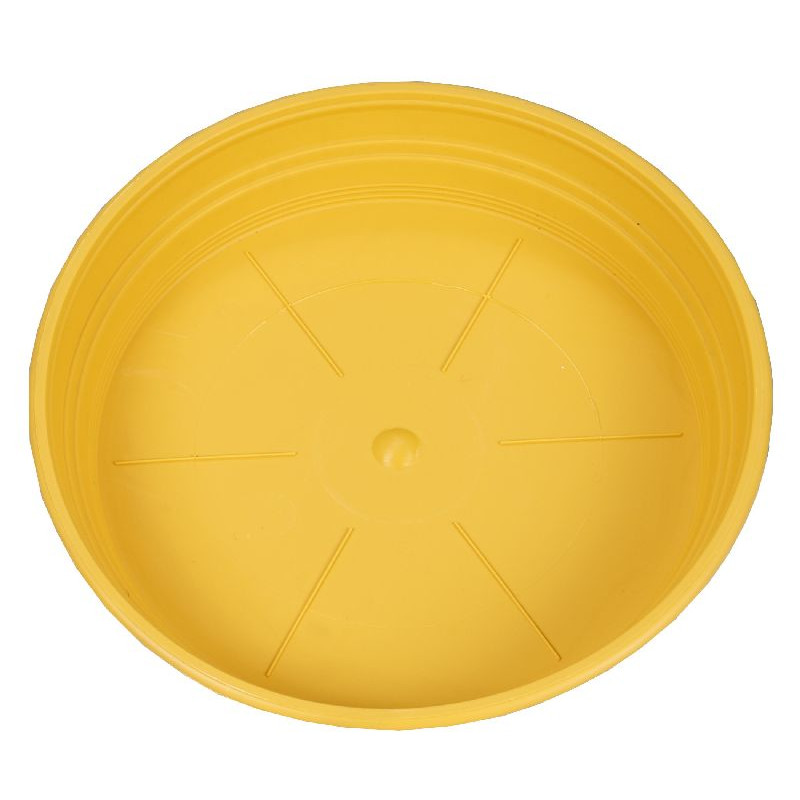 Soucoupe d24 jaune - Pot riviera de Riviera - fabricant de Pots à reserve d'eau et sans réserve dans Soucoupe de pots
