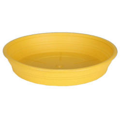 Soucoupe d48 jaune - Pot riviera de Riviera - fabricant de Pots à reserve d'eau et sans réserve dans Soucoupe de pots
