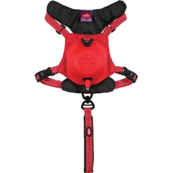 /harnais easyride xs rouge avec laisse enrouleur de Zolux - Produit pour animaux dans Harnais pour chien