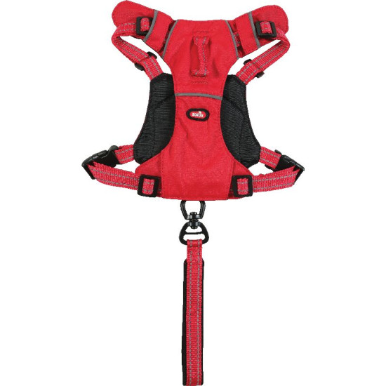 /harnais easyride xs rouge avec laisse enrouleur de Zolux - Produit pour animaux dans Harnais pour chien