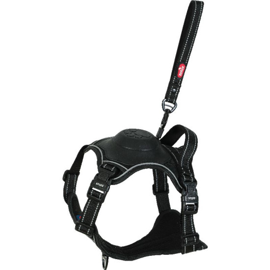 /harnais easyride m noir avec laisse enrouleur de Zolux - Produit pour animaux dans Harnais pour chien