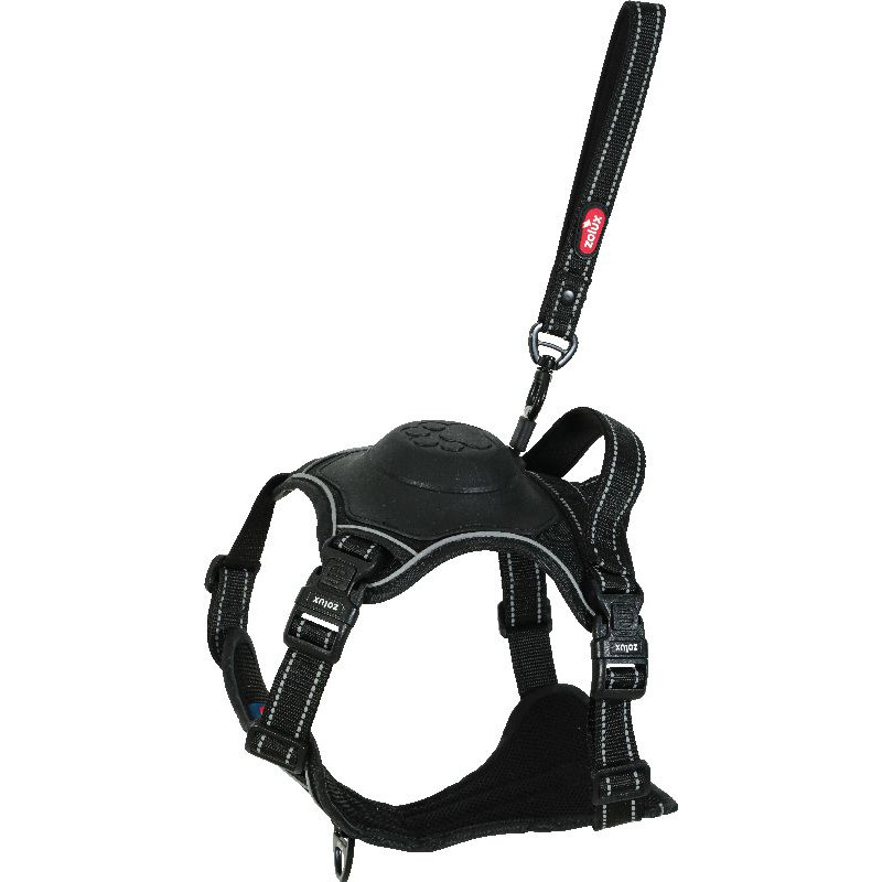/harnais easyride m noir avec laisse enrouleur de Zolux - Produit pour animaux dans Harnais pour chien
