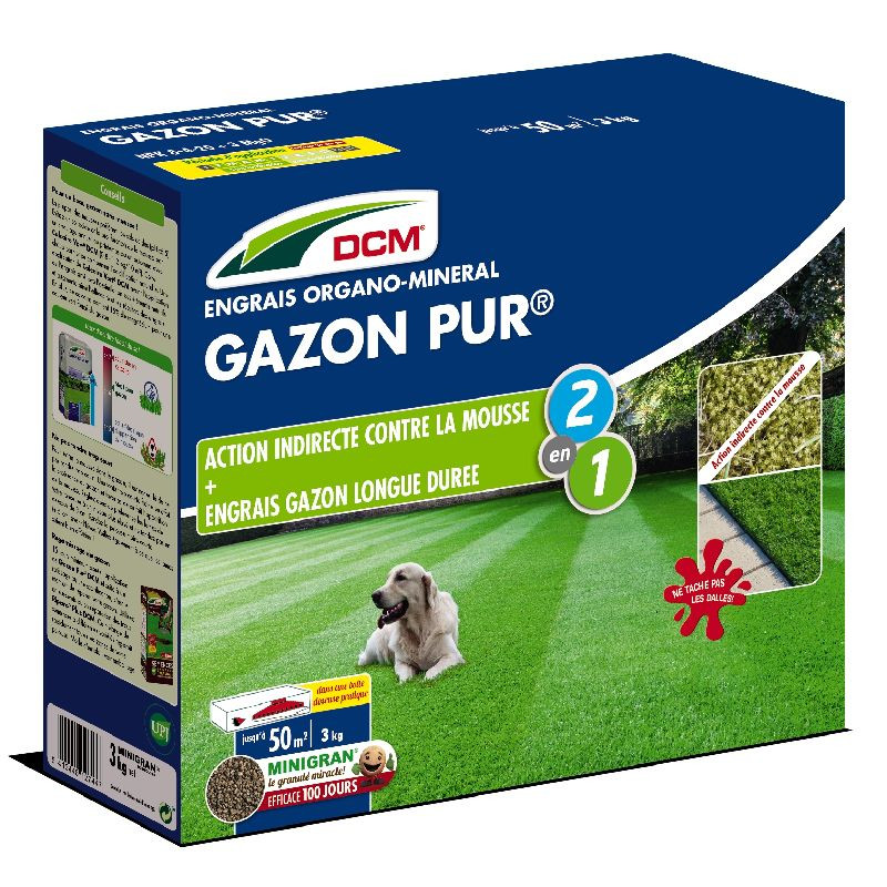 Engrais gazon pur - 3 kg dcm de DCM - Engrais et terreaux dans Engrais pour le Gazon