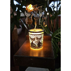 PHOTOPHORE CHAT ARG de Hellmann versand - décoration en verre dans H015