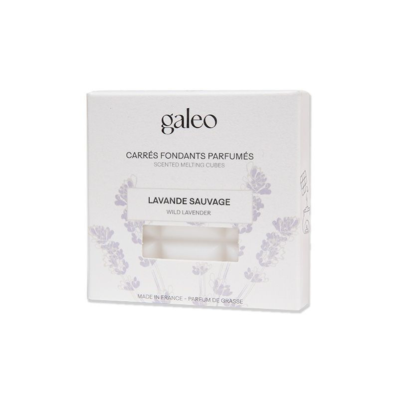 Carrés fondants parfumés lavande sauvage de Galeo- Parfums-Savons-aromathérapie dans G014