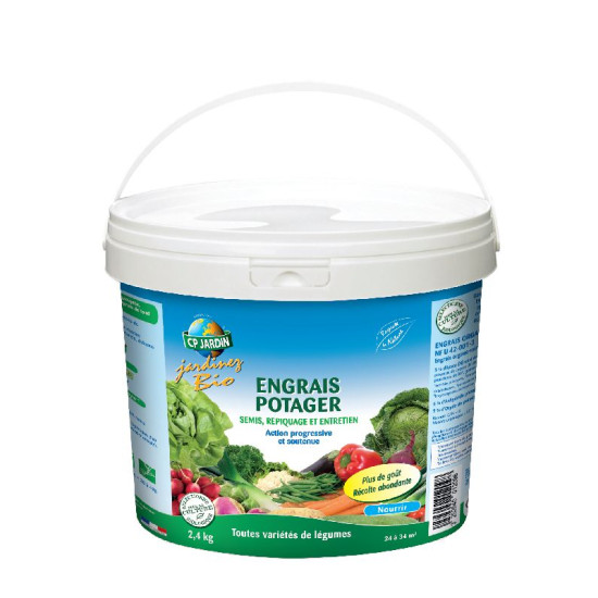 Engrais potager seau 2.4 kg de CP Jardin - traitements biologiques pour le jardinage dans S120