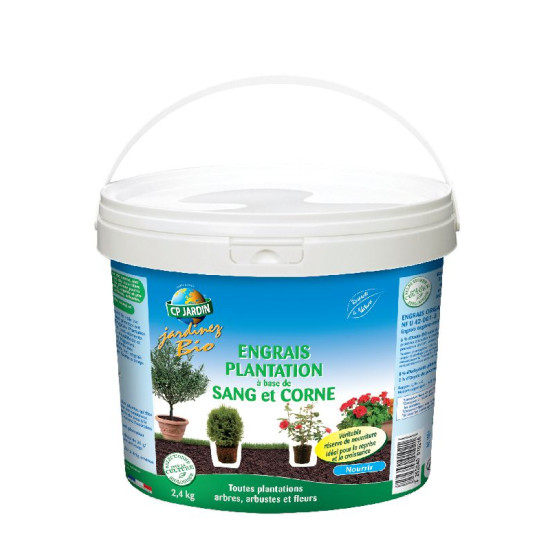 Engrais plantation. seau 2.4 kg de CP Jardin - traitements biologiques pour le jardinage dans S120
