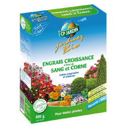Engrais croissance sang + corne. bte 800 g de CP Jardin - traitements biologiques pour le jardinage dans S120
