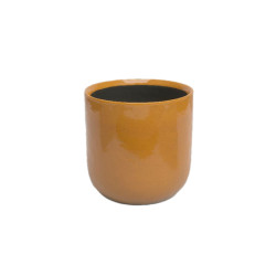 Cache-pot jupiter 25 em jaune automne - artevasi de Artevasi - Vases et jardinières Déco dans A108