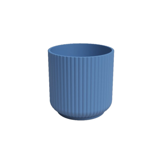 Cache-pot luna 14 mate bleu - artevasi de Artevasi - Vases et jardinières Déco dans A108
