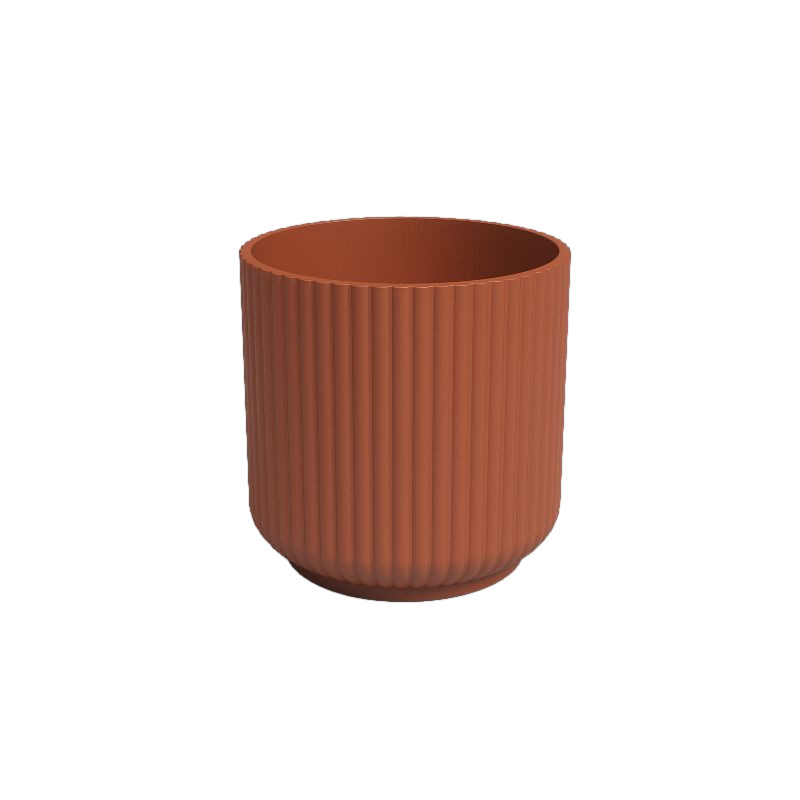 Cache-pot luna 19 mate terre cuite - artevasi de Artevasi - Vases et jardinières Déco dans A108