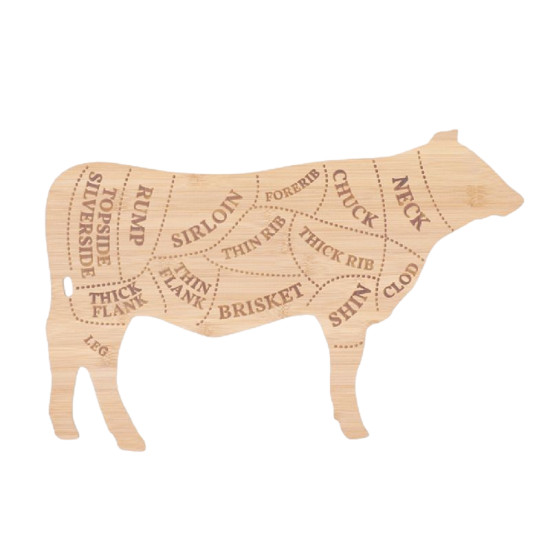 Planche à découper vache l de Esschert design - deco maison et jardin dans E058