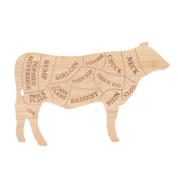 Planche à découper vache l de Esschert design - deco maison et jardin dans E058