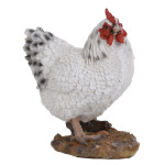 Poule debout blanche de Esschert design - deco maison et jardin dans E058