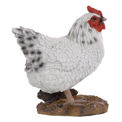 Poule debout blanche de Esschert design - deco maison et jardin dans E058