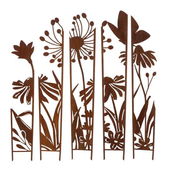 Treillis en 5 parties fleurs s de Esschert design - deco maison et jardin dans E058