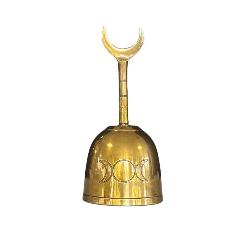 Cloche en laiton triple lune de Herboristerie et Esotérisme à Libourne dans 💎 Bijoux et accessoires ésotériques