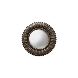 Petit miroir convexe feuilles bronze de Chehoma dans C062