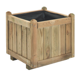 Bac vendome 46x46xh44cm de Forest Style - produits en bois pour le jardin dans F0751