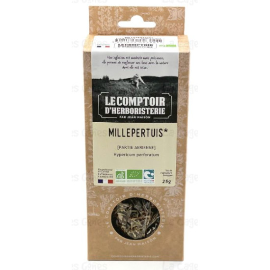 Millepertuis bio partie aerienne 25g de Herboristerie et Esotérisme à Libourne dans 🫖 Thés, tisanes et infusions