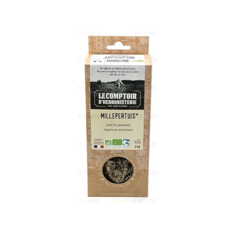 Millepertuis bio partie aerienne 25g de Herboristerie et Esotérisme à Libourne dans 🫖 Thés, tisanes et infusions