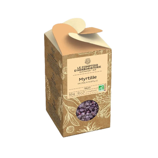 Myrtille bio fruit 50g de Herboristerie et Esotérisme à Libourne dans 🫖 Thés, tisanes et infusions