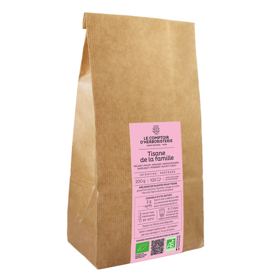 Tisane famille bio maxi paquet 200g de Herboristerie et Esotérisme à Libourne dans 🫖 Thés, tisanes et infusions