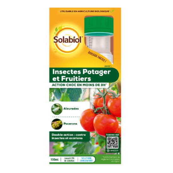 Insecticide potager 100ml de Solabiol - traiement bio pour plantes dans S036