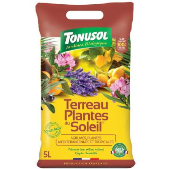 Terreau agrumes et plantes du soleil 5 l de Tonusol - Terreau dans A028