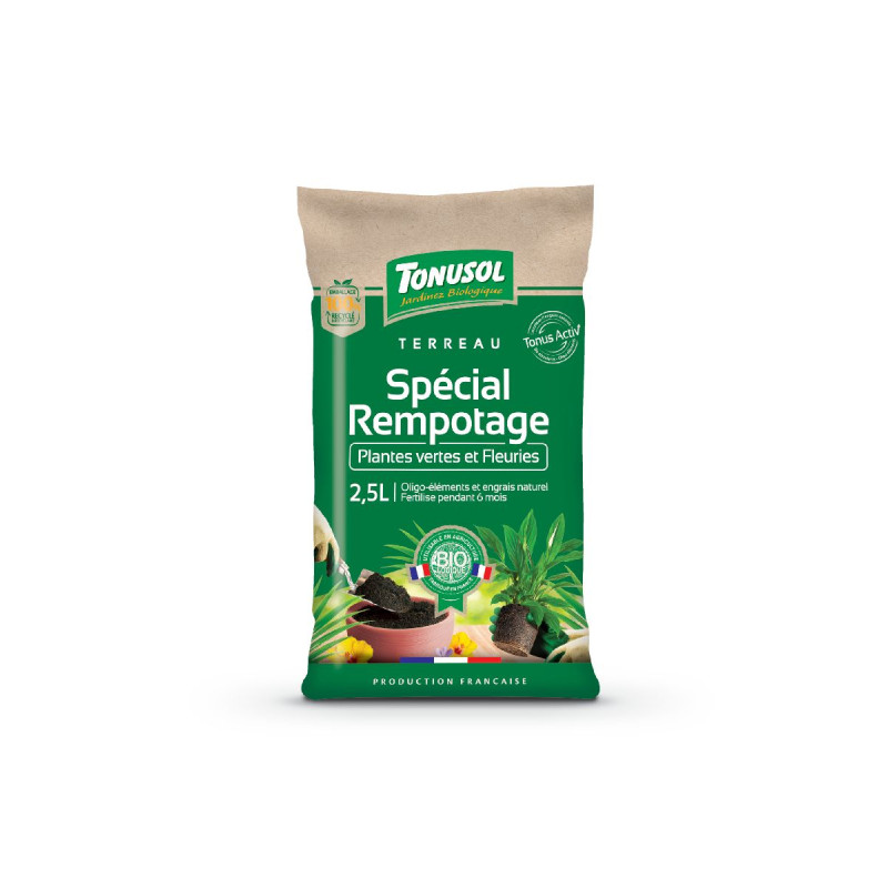 Terreau rempotage 2.5 l de Tonusol - Terreau dans A028