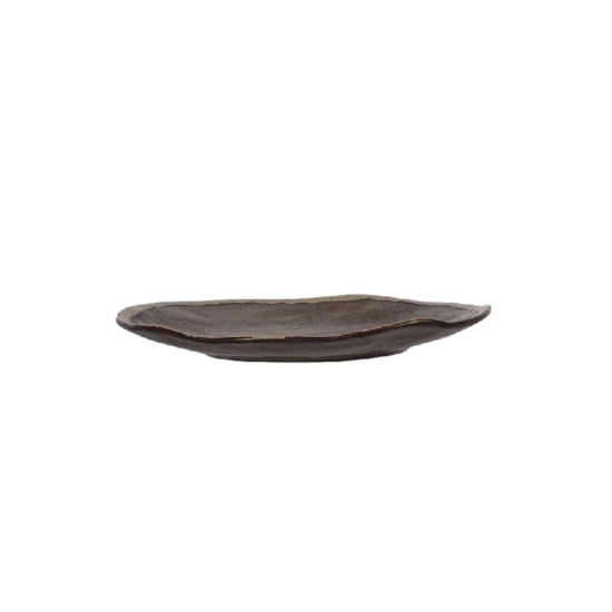 Assiette pour dessert etna bronze d23xh2.4cm de Jardinerie Bordeaux Libourne Gironde dans A125