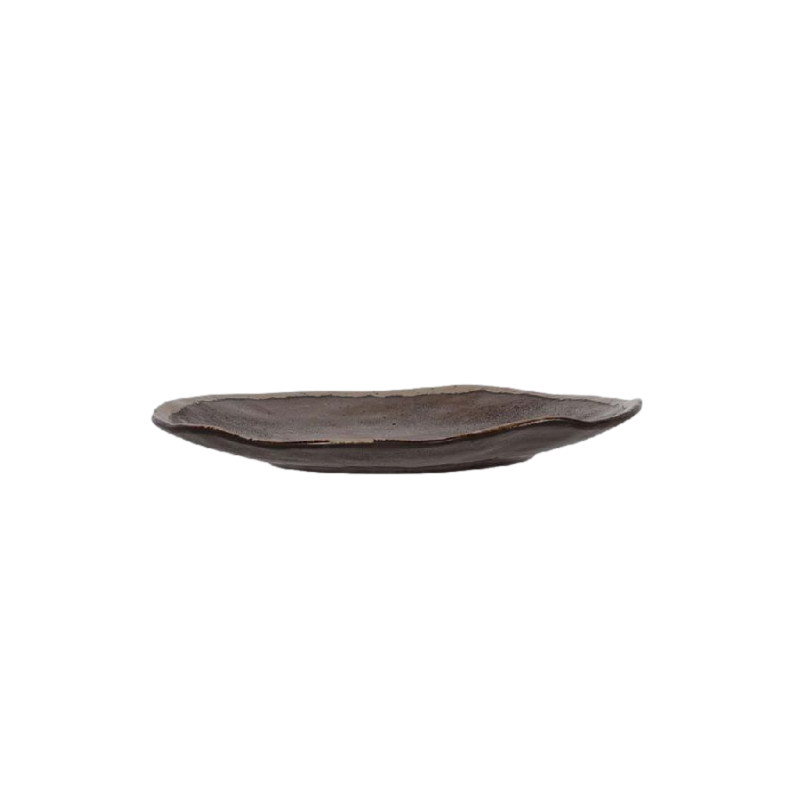 Assiette pour dessert etna bronze d23xh2.4cm de Jardinerie Bordeaux Libourne Gironde dans A125