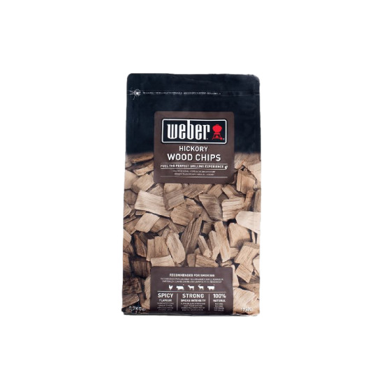 Boîte bois fumage hickory 0.7kg de Weber- BBQ à charbon, à gaz et électriques dans W004