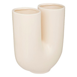 Vase u dolce riviera beige h25cm de J-Line by Jolipa - Déco intérieur dans J031