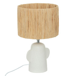 Lampe a poser raia naturel h42cm de J-Line by Jolipa - Déco intérieur dans J031