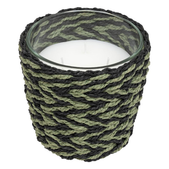 Bougie parfumee exotic panama bois oud 380g de J-Line by Jolipa - Déco intérieur dans J031