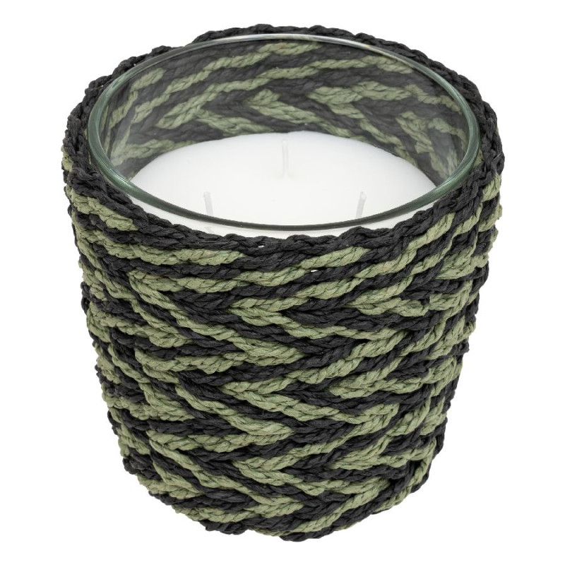 Bougie parfumee exotic panama bois oud 380g de J-Line by Jolipa - Déco intérieur dans J031