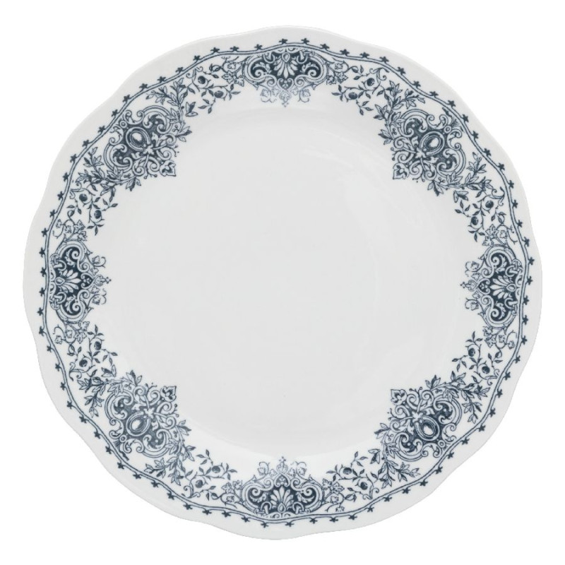 Assiette plate little cottage d27 de J-Line by Jolipa - Déco intérieur dans Assiette