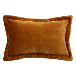 Coussin cuddly flanelle cumin 38x58cm de J-Line by Jolipa - Déco intérieur dans J031