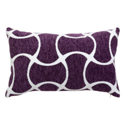 Housse coussin jeni chenille violet 30x50cm de J-Line by Jolipa - Déco intérieur dans J031
