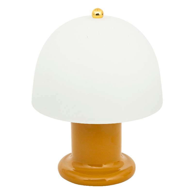 Lampe led rick jaune h21cm de J-Line by Jolipa - Déco intérieur dans J031