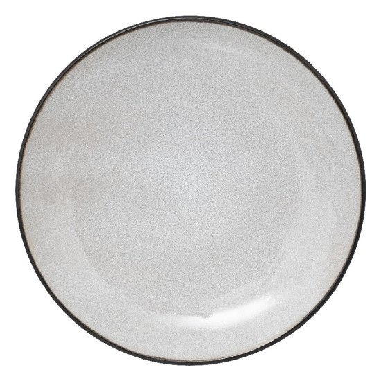 Assiette dessert diane beige d21 de J-Line by Jolipa - Déco intérieur dans Assiette